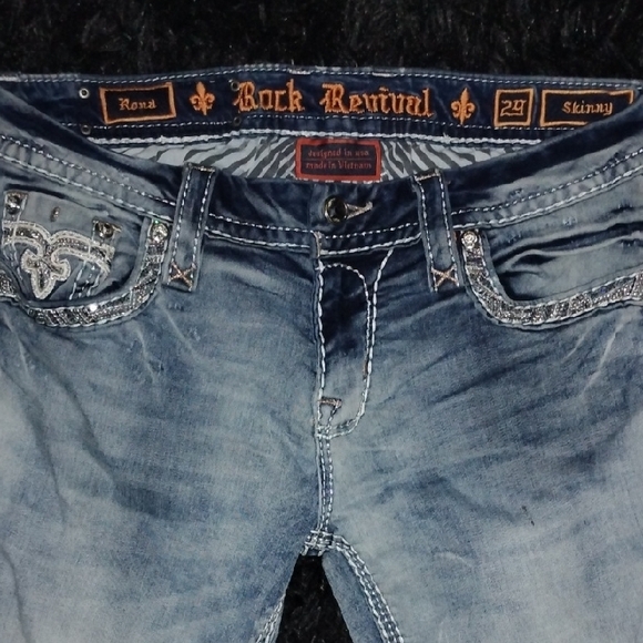 Rock Revival Light Blue Women's Jeans - Picture 2 of 4